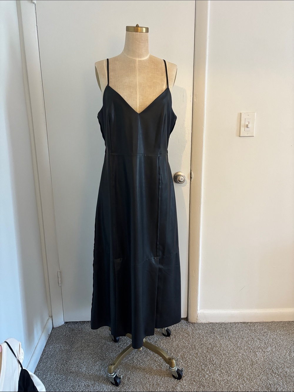 BR FACTORY | VEGAN LEATHER DRESS | SIZE 14
